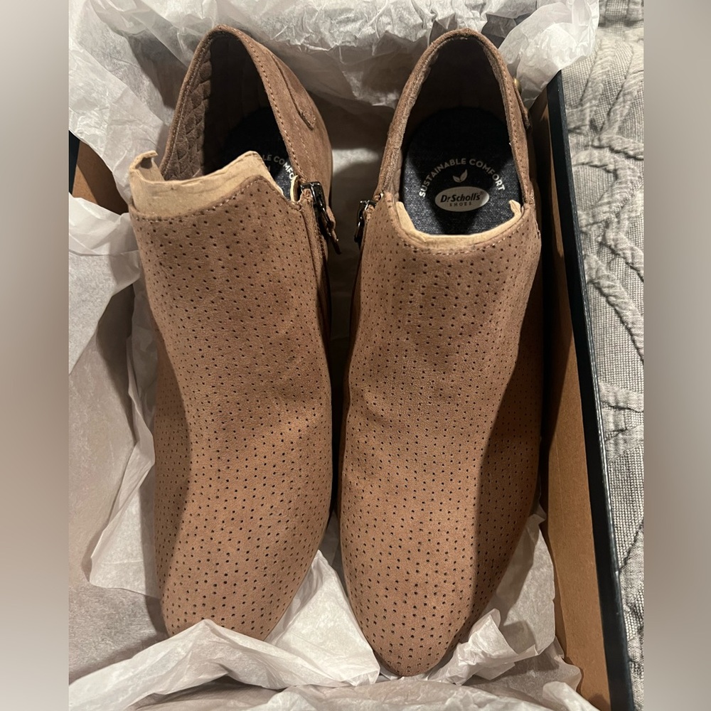 Dr. Sholl's Never End Bootie in cocoa brown